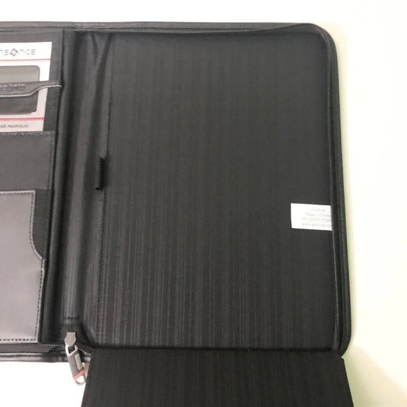 Samsonite Parker Leather  Padfolio Organizer Branded By Prime Solutions - Picture 16 of 16